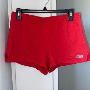 Red Soffe shorts